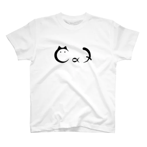 ねこなCatの文字 Regular Fit T-Shirt