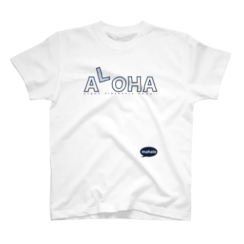 ALOHA dots navy blue　108 スタンダードTシャツ