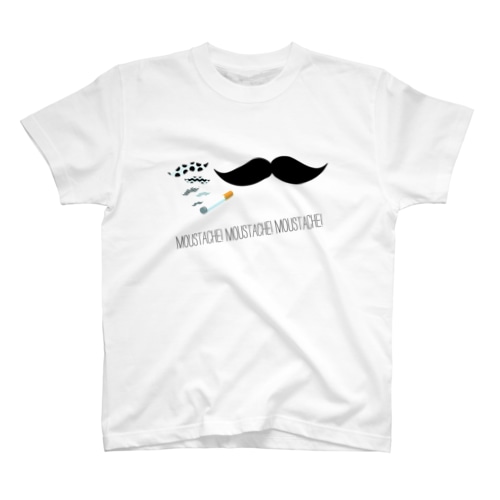 Cigarette Moustache Regular Fit T-Shirt