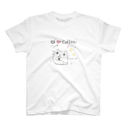 ねこ❤️coffee Regular Fit T-Shirt