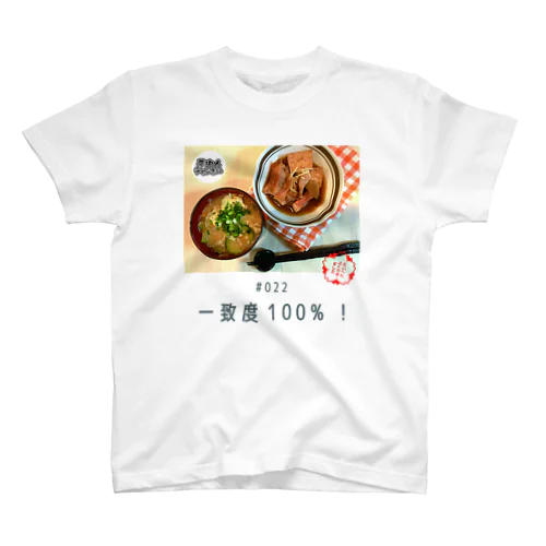 #022 一致度100%(お出汁であっさり赤魚の煮付け) スタンダードTシャツ