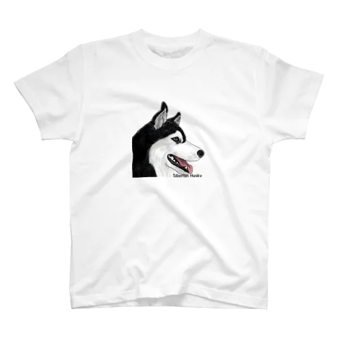 シベリアンハスキー(Siberian husky) Regular Fit T-Shirt