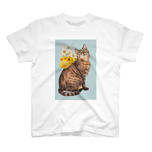 Flower Cat Fairies K Regular Fit T-Shirt