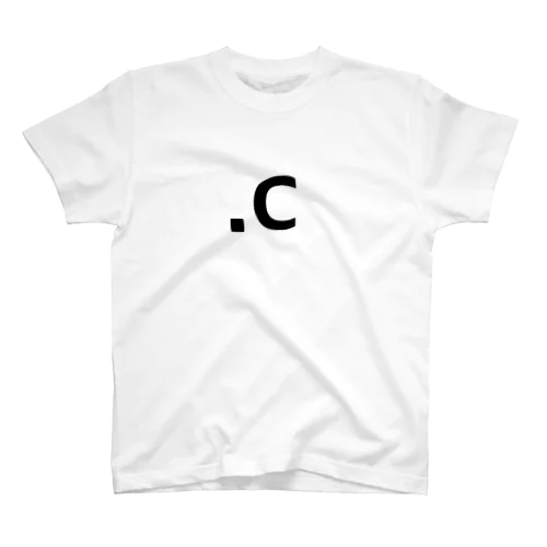 拡張子シリーズ「.c」 Regular Fit T-Shirt