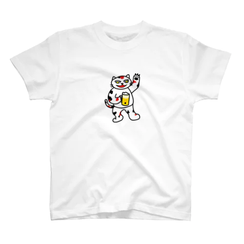 【前田デザイン室 ニャン-T プロジェクト】じゃみぃ飲んでるで〜！ Regular Fit T-Shirt