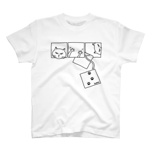 ひとり遊びにゃんこ Regular Fit T-Shirt