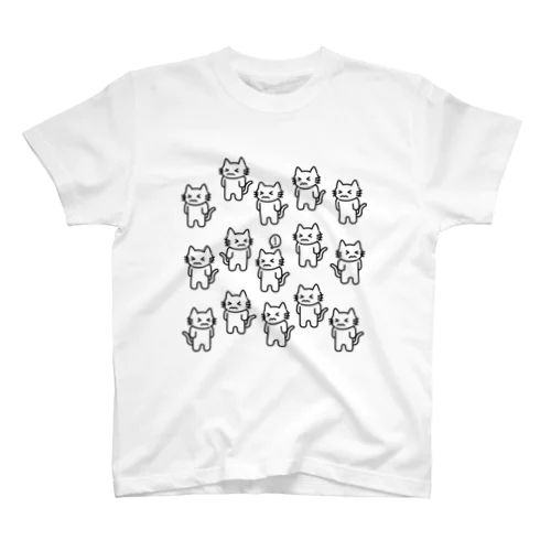 ねこだらけ Regular Fit T-Shirt