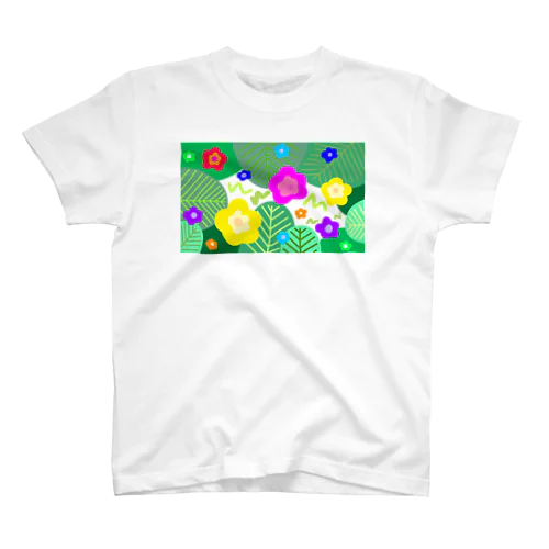 観葉植物とお花 Regular Fit T-Shirt