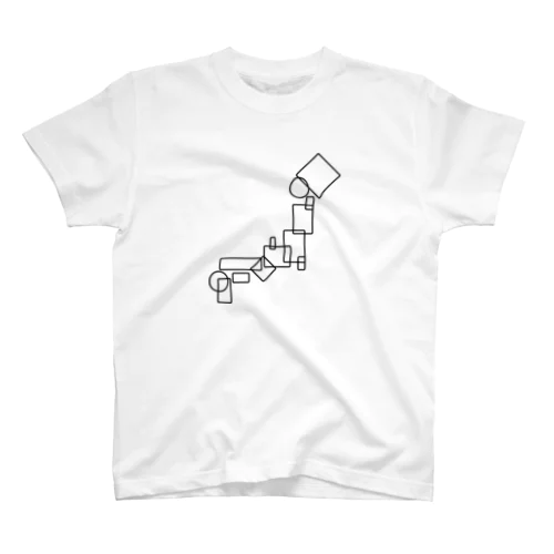 幾何学日本地図 スタンダードTシャツ