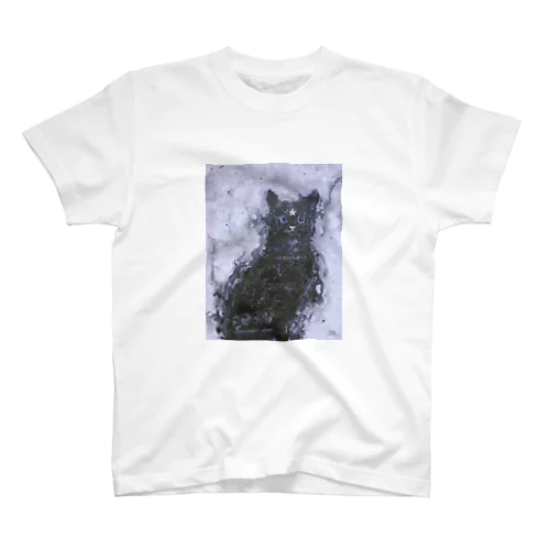 黒猫 Regular Fit T-Shirt