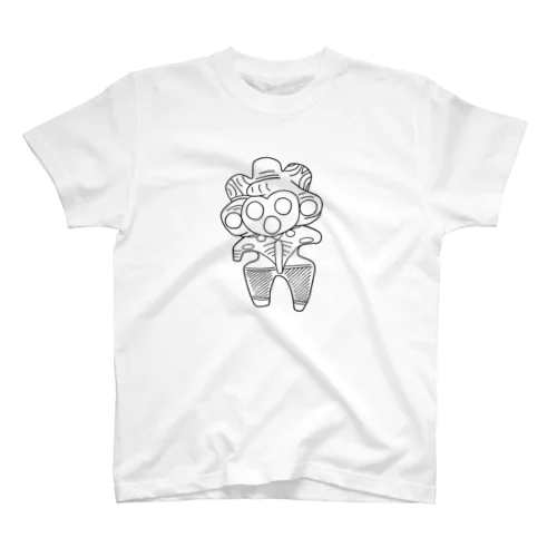 みみずく土偶シャツ スタンダードTシャツ