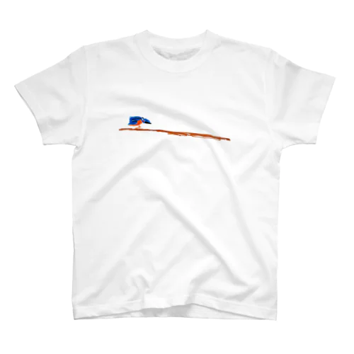 se-29　カワセミと木の棒 スタンダードTシャツ
