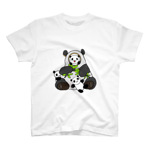 パンダたちの遊び Regular Fit T-Shirt