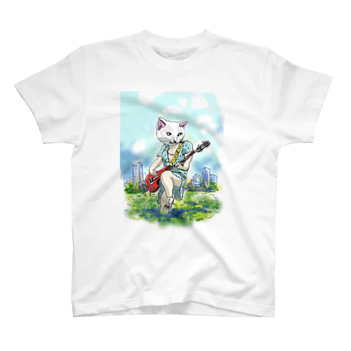 Cat'n'roll series#1-1 Regular Fit T-Shirt