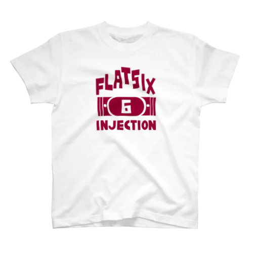 FLAT 6 INJECTION(RED) Regular Fit T-Shirt