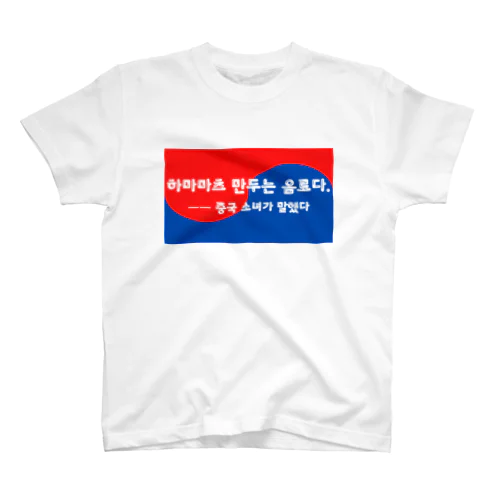 浜松餃子は飲み物だ（韓国ver） Regular Fit T-Shirt