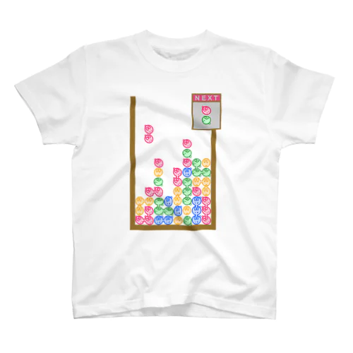 某落ちゲー風うさぎ裏付き スタンダードTシャツ