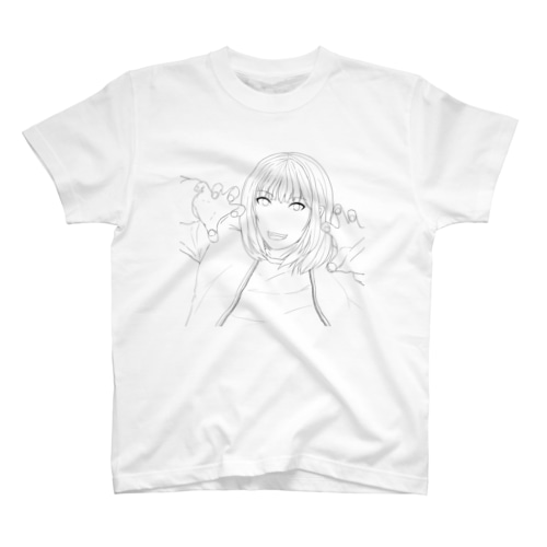GIRL　A（WHITE) Regular Fit T-Shirt