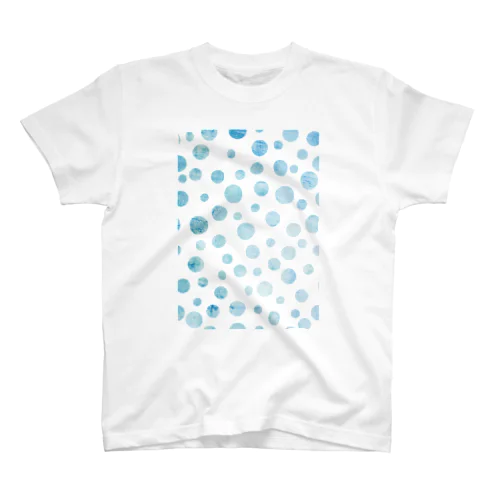 dotted Blue Regular Fit T-Shirt