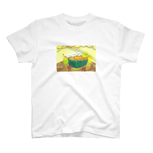 「カボチャプリンとインコたち」 スタンダードTシャツ