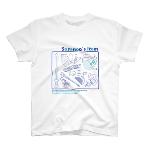 Susanoo's item (青×水) スタンダードTシャツ