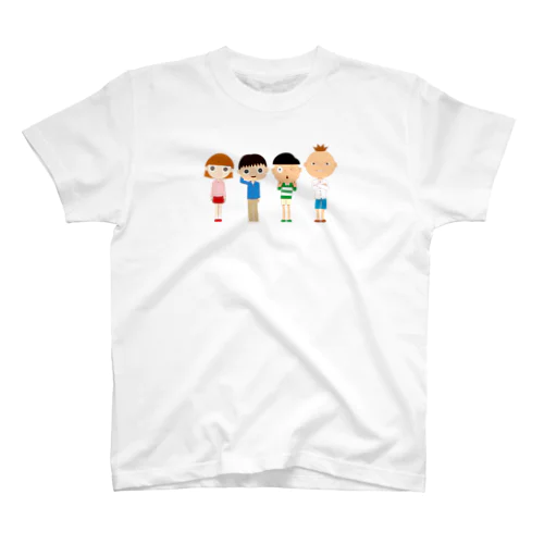 こどもだってつらいよ「いつもの４人」 スタンダードTシャツ