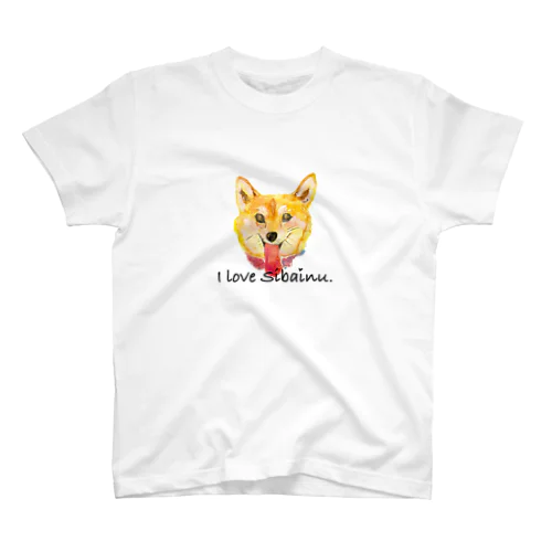 柴犬Love Regular Fit T-Shirt