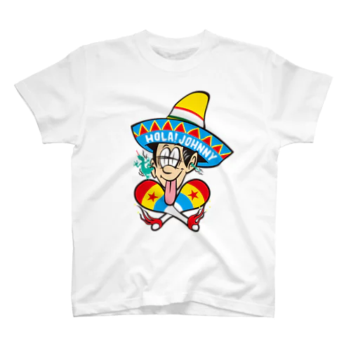   HOLA! JOHNNY with MARACAS Regular Fit T-Shirt