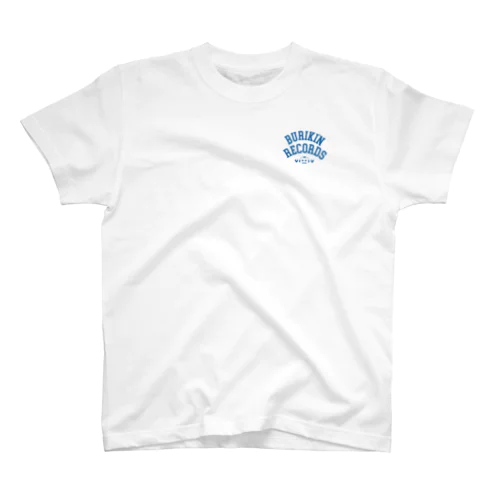ブリキン定番ロゴ(スモーキーブルー小） スタンダードTシャツ