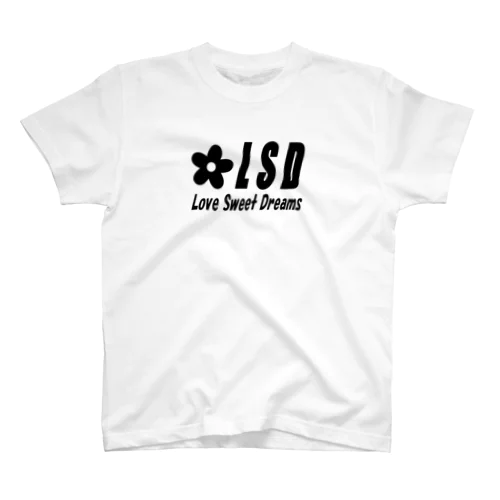 LSDフルロゴ　黒 Regular Fit T-Shirt