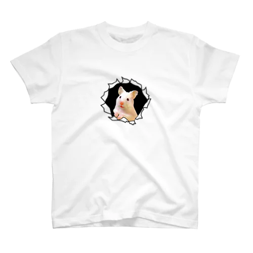 突き出てくるハムちゃん スタンダードTシャツ