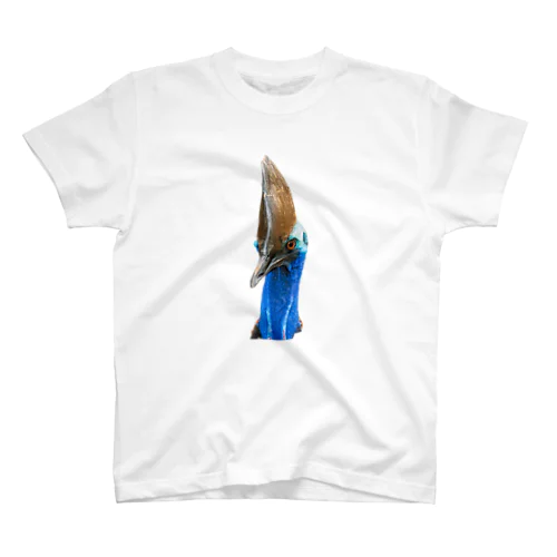 Don't headbutt me! Big Blue Bird  頭突き しないで！ 大きな 青い 鳥 スタンダードTシャツ