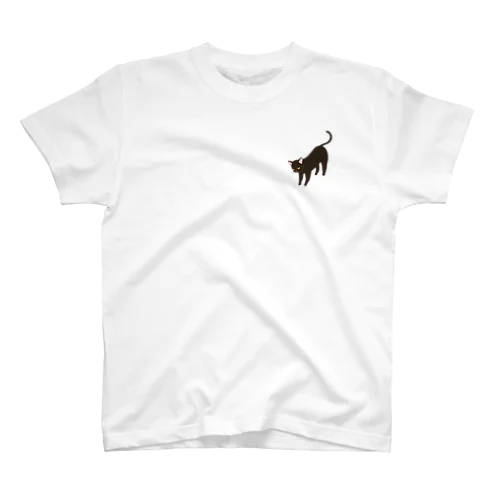 黒猫 Regular Fit T-Shirt