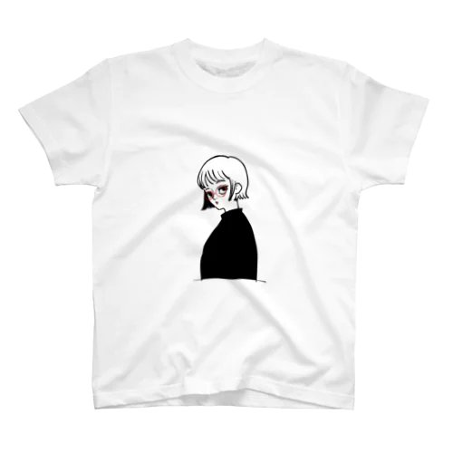 赤いメガネの女の子 Regular Fit T-Shirt