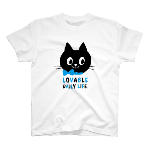 黒ねこちゃん Regular Fit T-Shirt