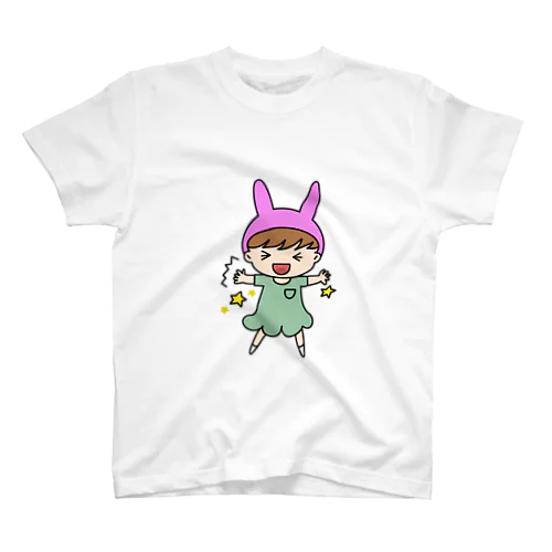 よろこぶうさんこ Regular Fit T-Shirt