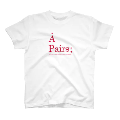 Pairs_red Regular Fit T-Shirt