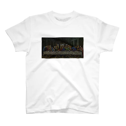 文字モザイク「The Last Supper」（最後の晩餐） Regular Fit T-Shirt