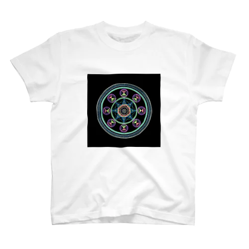 Mandala#1(四角) Regular Fit T-Shirt