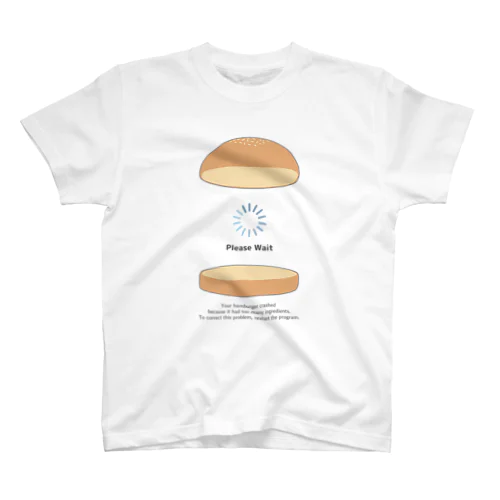 具材をいっぱい挟みすぎてクラッシュしちゃったハンバーガー Regular Fit T-Shirt