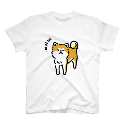 立ち寝秋田犬 Regular Fit T-Shirt