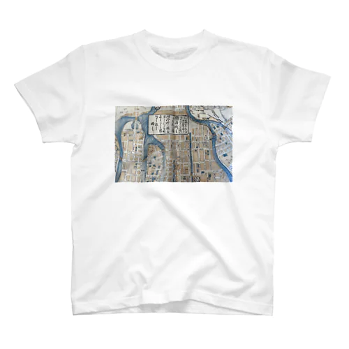 明治時代の広島の地図 スタンダードTシャツ