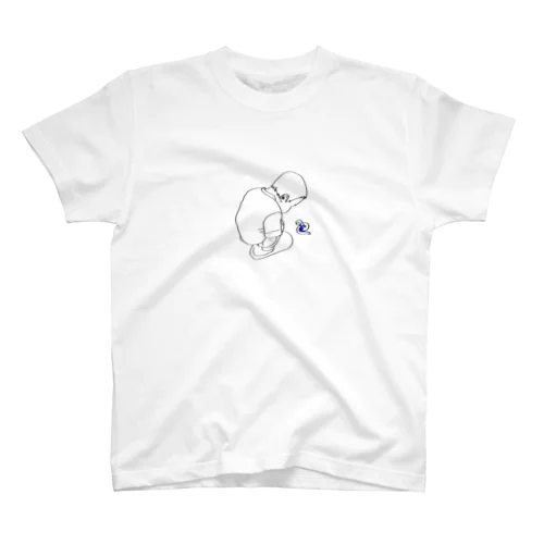 しんかんせんの幼体とこども スタンダードTシャツ