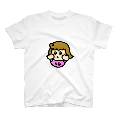 嫁ちゃんキャラクター Regular Fit T-Shirt