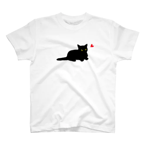 短足黒猫さん スタンダードTシャツ