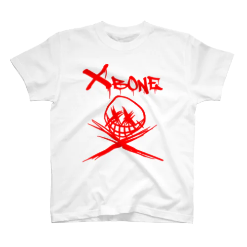 RAKUGAKIXBONE RED スタンダードTシャツ