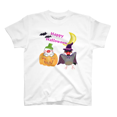 楽しいハロウィン文鳥ず スタンダードTシャツ