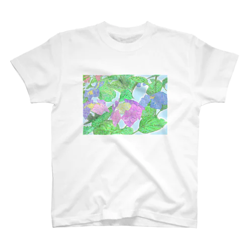 紫陽花（あじさい） Regular Fit T-Shirt