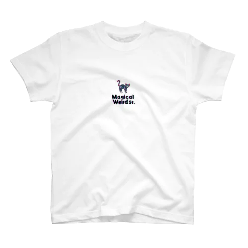 ロゴと黒猫モール Regular Fit T-Shirt