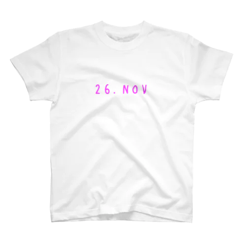 バースデー［26.NOV］ピンク スタンダードTシャツ